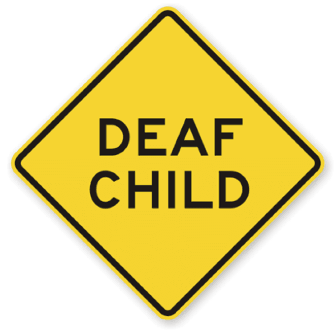 Deaf child nearby sign Louisville KY